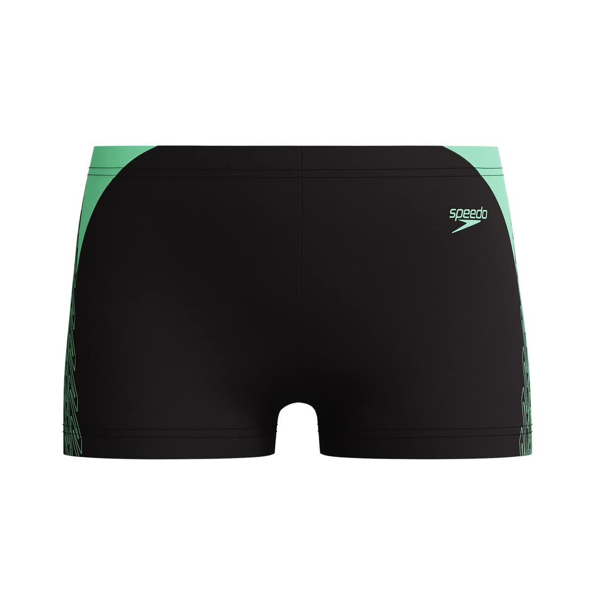 גלבוס שחור עם ירוק של Speedo, בגדי ים ספורטיביים לאוניברסי.