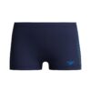 בגד ים ספורטיבי של Speedo בצבע כחול כהה עם עיצוב אלגנטי.