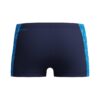 בגדי שחייה של Speedo בצבע כחול כהה עם עיצוב מודרני.