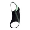 בגד ים נשים של Speedo בצבע שחור ומנטה, עיצוב ספורטיבי ונוח.
